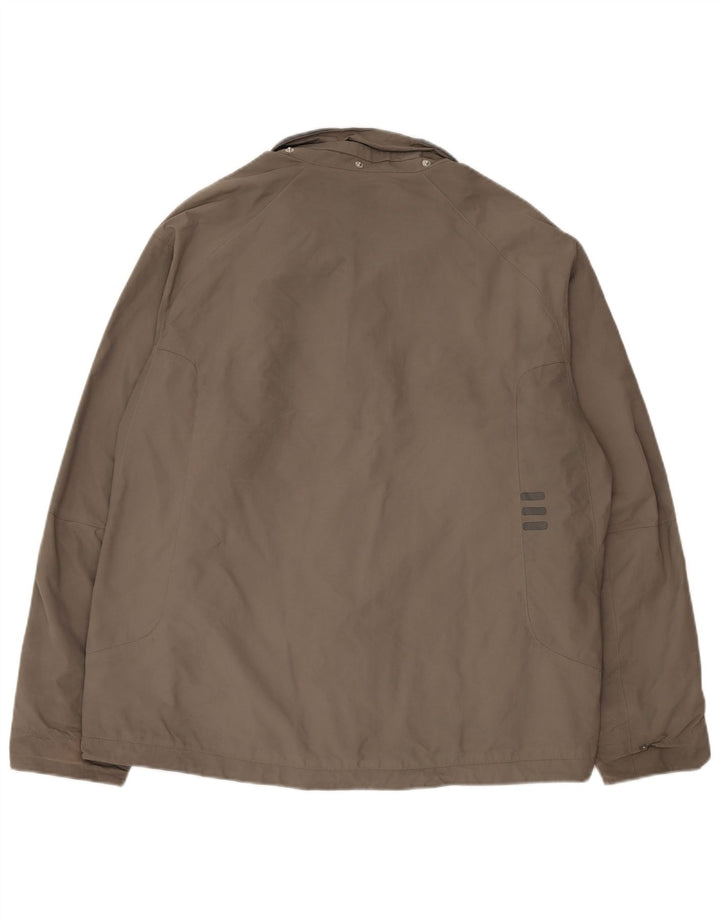 Adidas Herren Regenjacke UK 40 Large Khaki Nylon