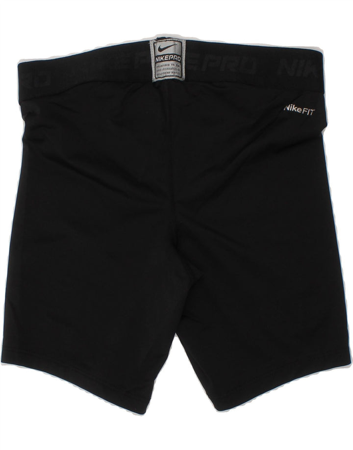 NIKE Womens Graphic Sport Shorts UK 0/2 XS Black Polyester Vintage Nike and Second-Hand Nike from Messina Hembry 