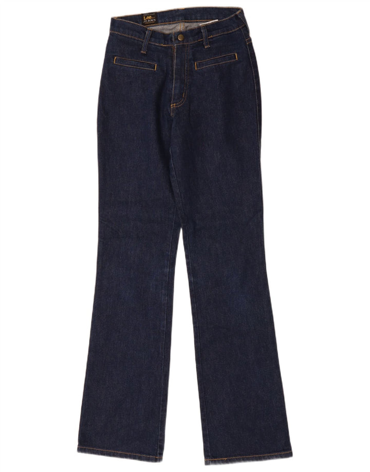 Lee Damen Bootcut-Jeans W28 L31 Marineblaue Baumwolle