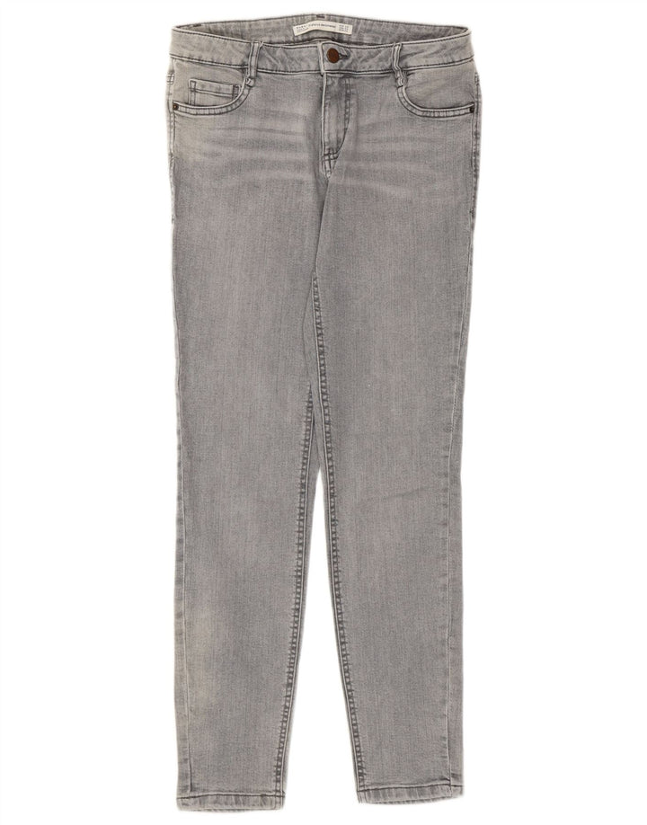 Zara Damen Skinny Jeans EU 38 Small W28 L28 Grau