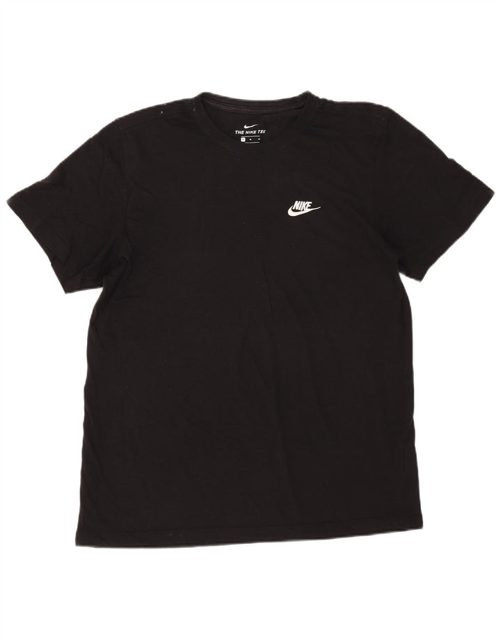 Nike Herren T-Shirt Top Medium Schwarz Baumwolle