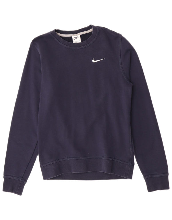 Nike Herren Sweatshirt Pullover Small Marineblau Baumwolle