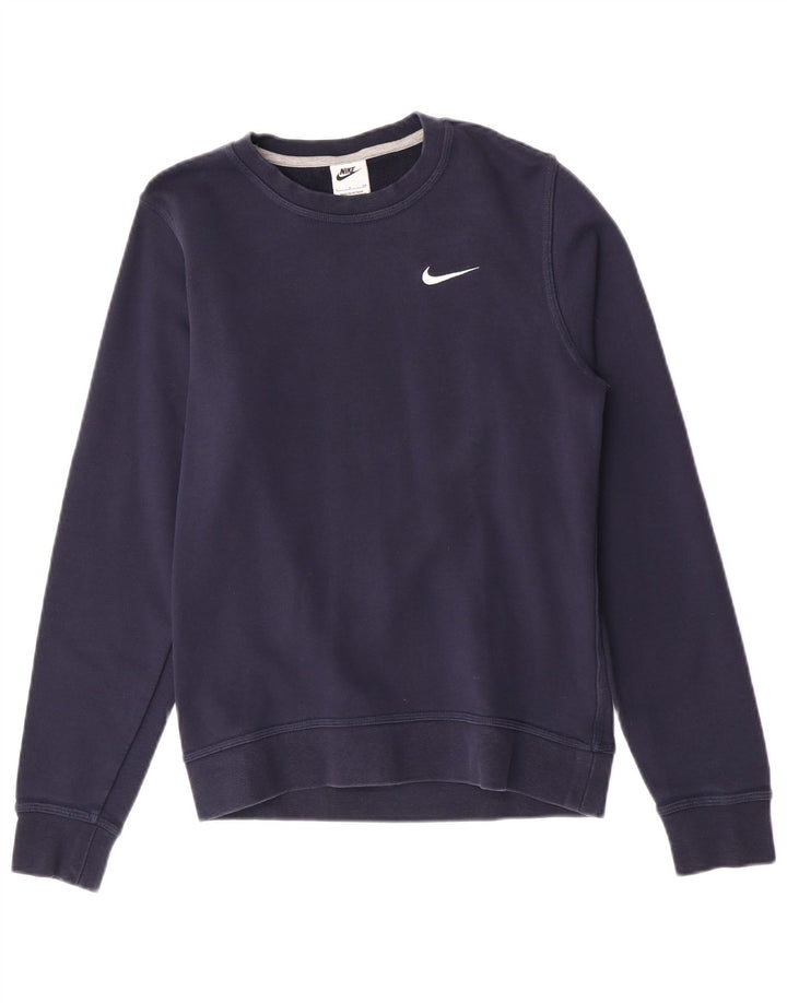 Nike Herren Sweatshirt Pullover Small Marineblau Baumwolle