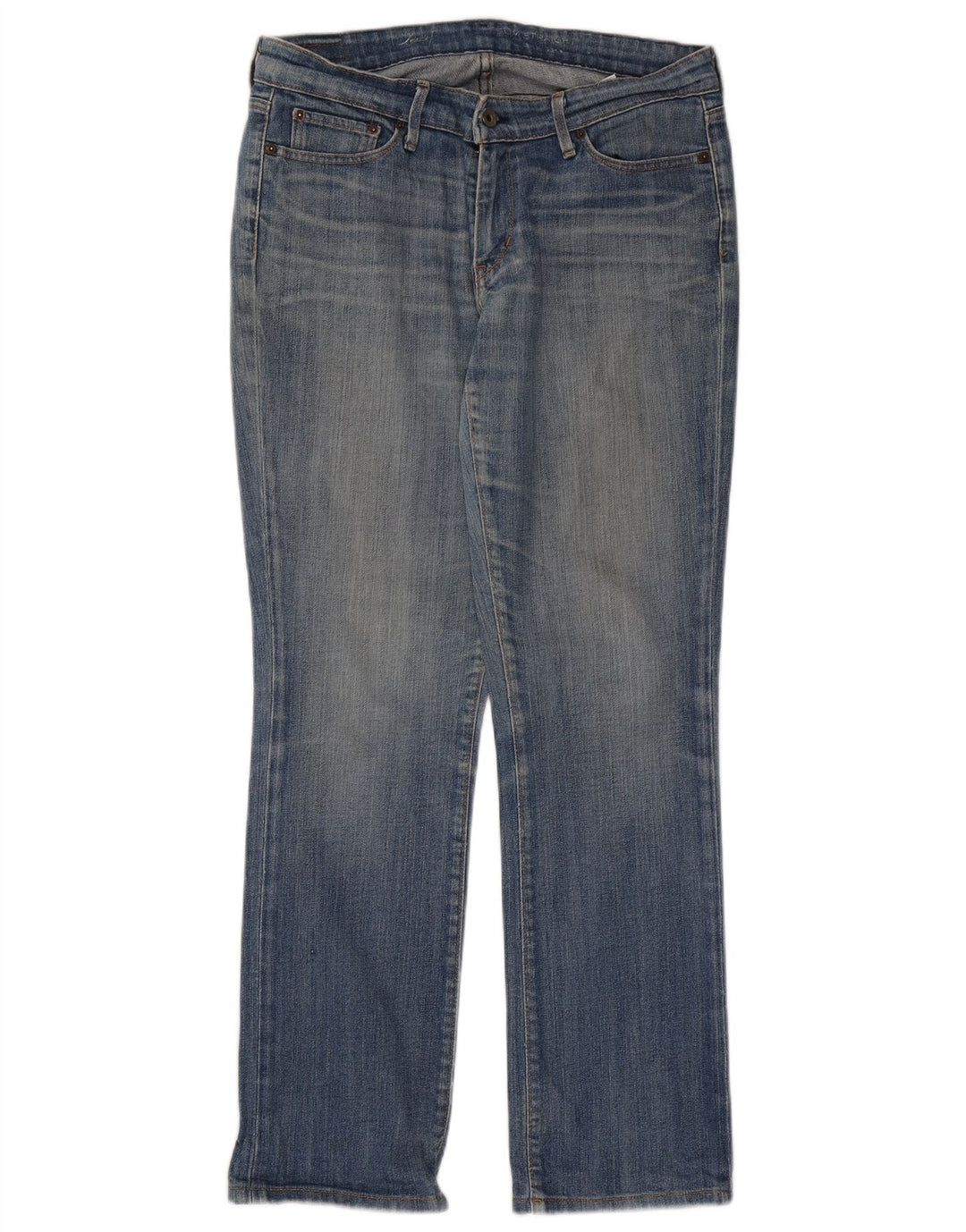 Levi's Damen Straight Jeans US 10 Large W32 L30 Blaue Baumwolle