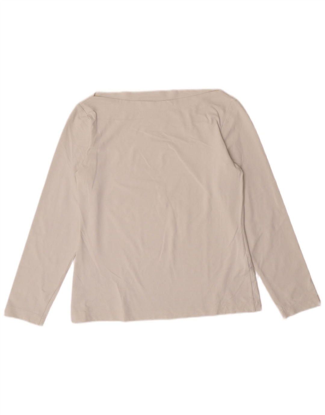 Sportmax Damen Crop Top Langarm UK 12 Medium Off White Polyamid