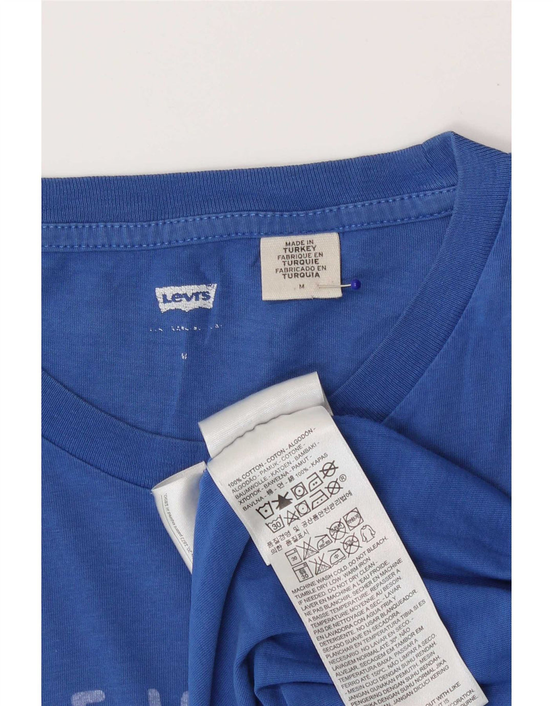 Levi's Herren-T-Shirt mit Grafik, mittelblaue Baumwolle