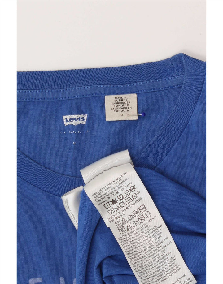 Levi's Herren-T-Shirt mit Grafik, mittelblaue Baumwolle