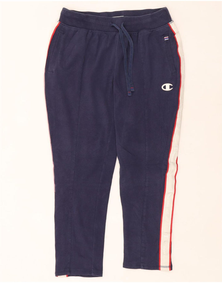 CHAMPION Damen-Trainingshose, UK 12, Mittel, Marineblau, Farbblock