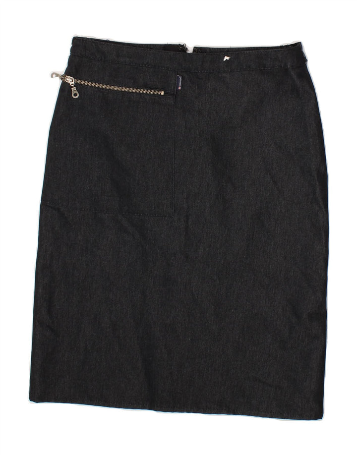 SUPERGA Womens Denim Skirt IT 42 Medium W30 Navy Blue Vintage Superga and Second-Hand Superga from Messina Hembry 