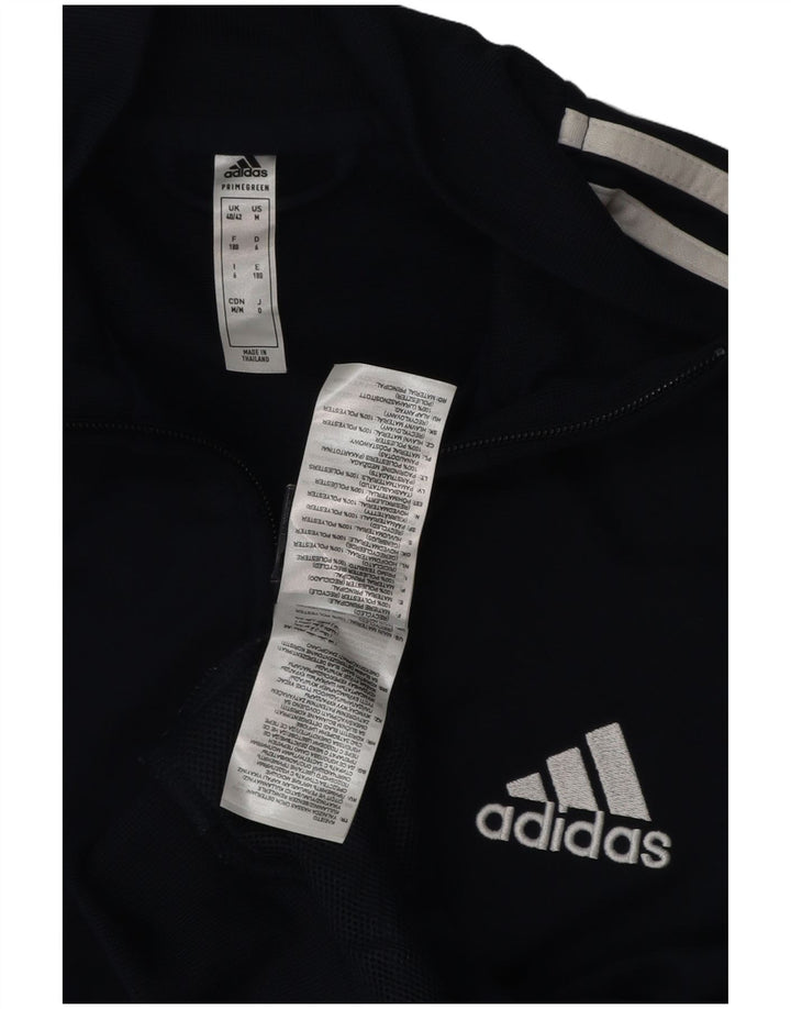 Adidas Herren Trainingsanzug Top Jacke UK 40/42 Medium Marineblau Polyester