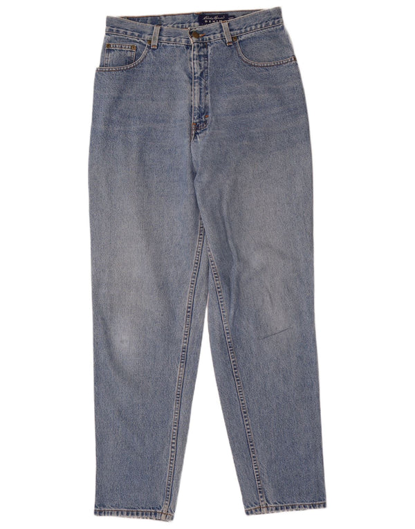 Eddie Bauer Damen Loose Fit Tapered Jeans US 12 Large W32 L32 Blaue Baumwolle