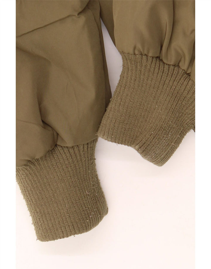 LEE Damen Übergroße, gepolsterte Jacke mit Kapuze, UK 10, Größe S, Khaki, Polyester