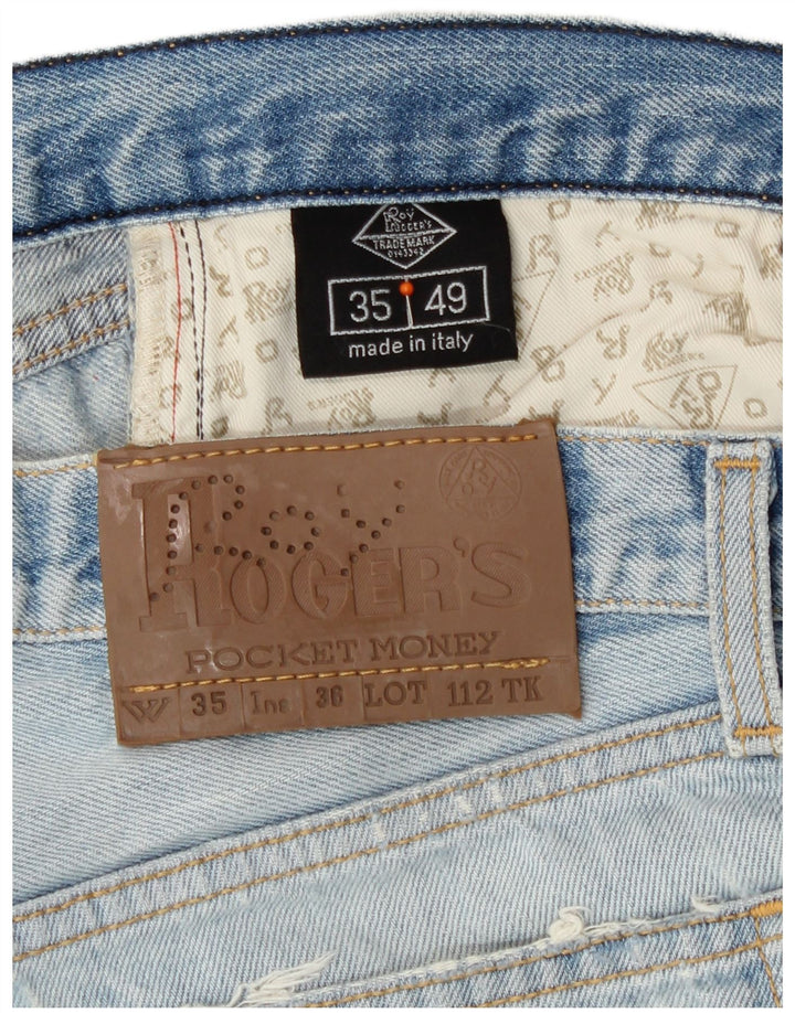 Roy Rogers Herren Straight Jeans W35 L33 Blaue Baumwolle