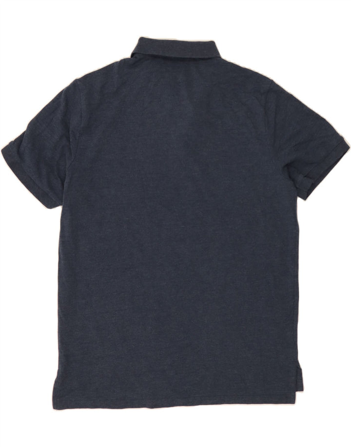 EDDIE BAUER Mens Polo Shirt Large Navy Blue Cotton Vintage Eddie Bauer and Second-Hand Eddie Bauer from Messina Hembry 