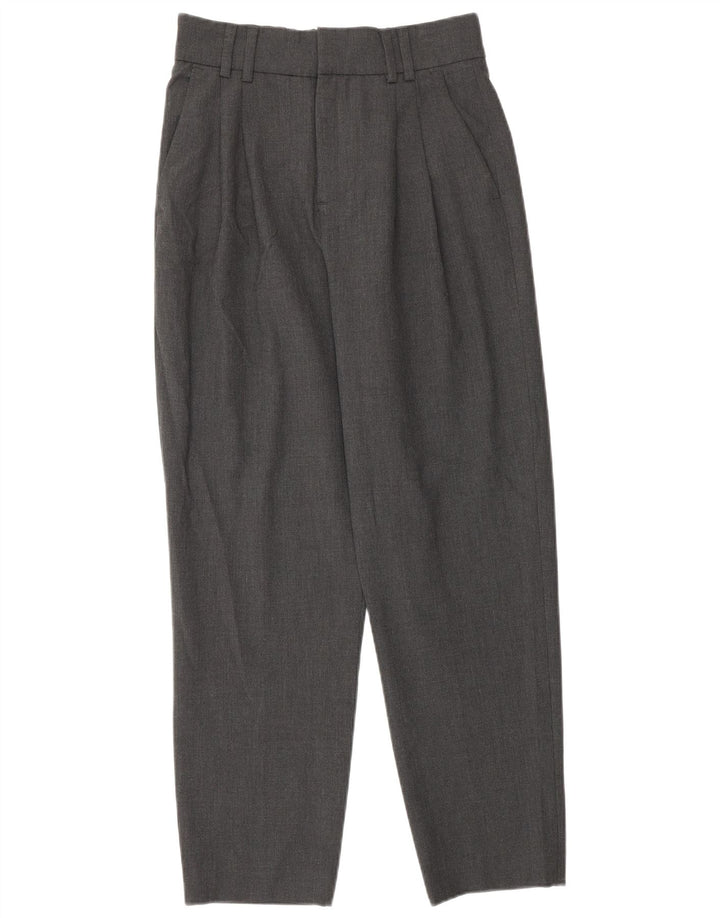Zara Damen Pegged Anzughose EU 32 2XS W22 L26 Graues Polyester