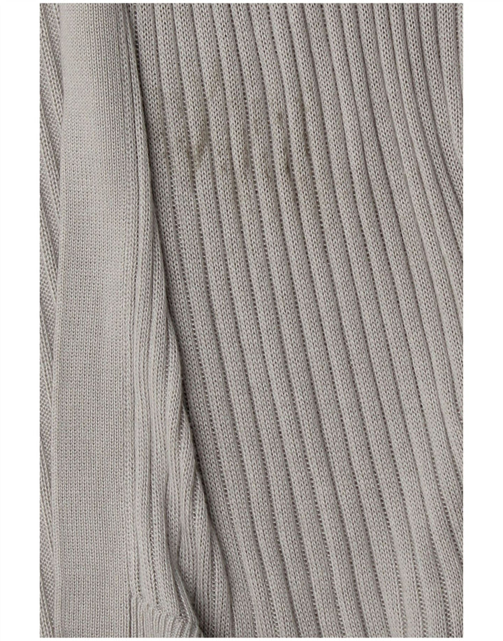 Oasis Damen Longline Open Cardigan Pullover UK 14 Mittelgraue Viskose