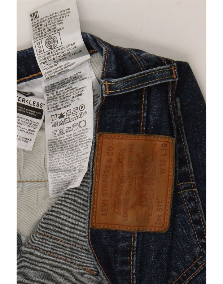 Levi's Herren 511 Slim Jeans W32 L30 Marineblau Baumwolle