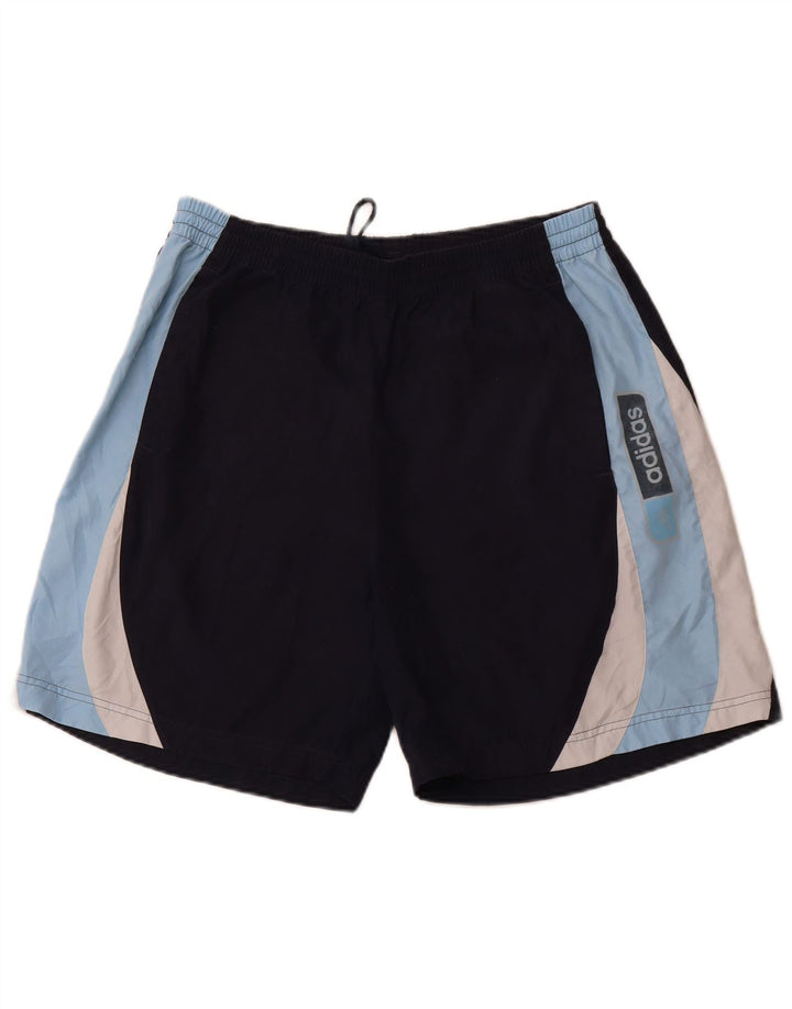 ADIDAS Herren-Sportshorts, groß, marineblau, Farbblock-Polyester