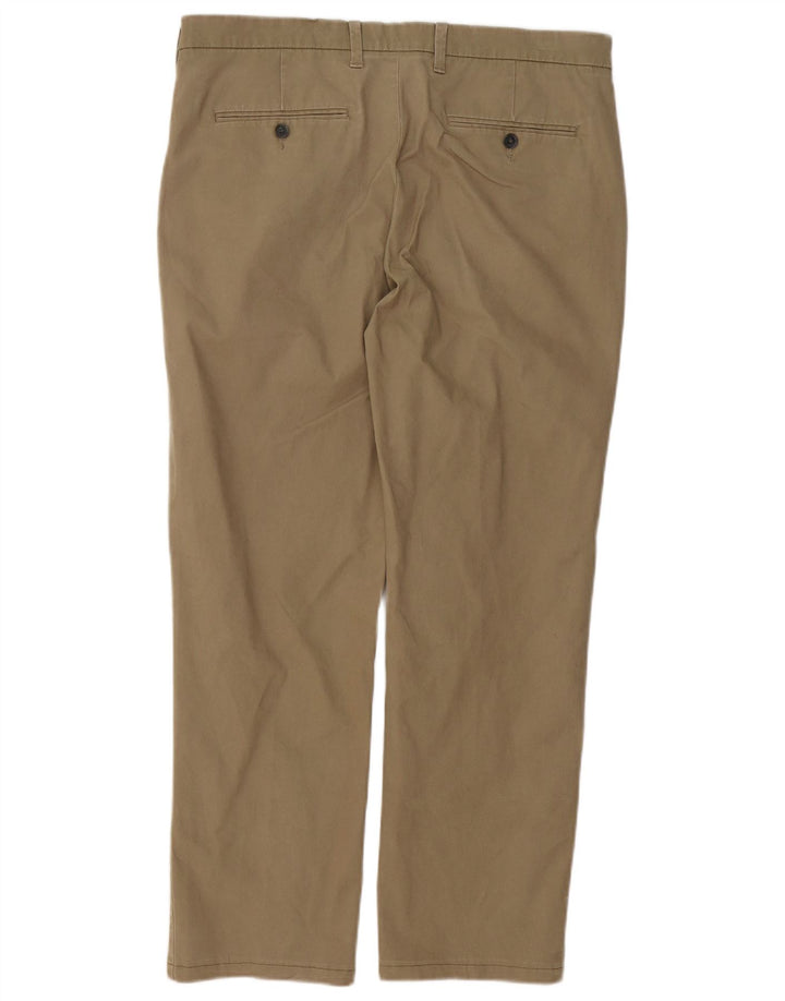 Marks & Spencer Herren-Chinohose mit normaler Passform, W36 L27, beige Baumwolle