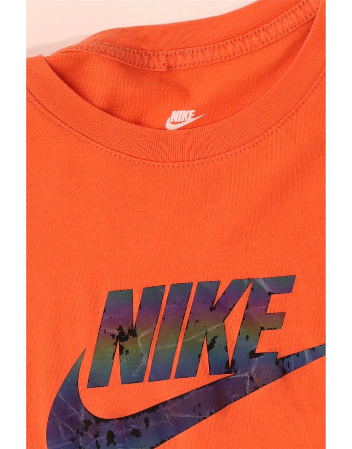 Nike Herren-T-Shirt mit Grafik, mittelorange Baumwolle