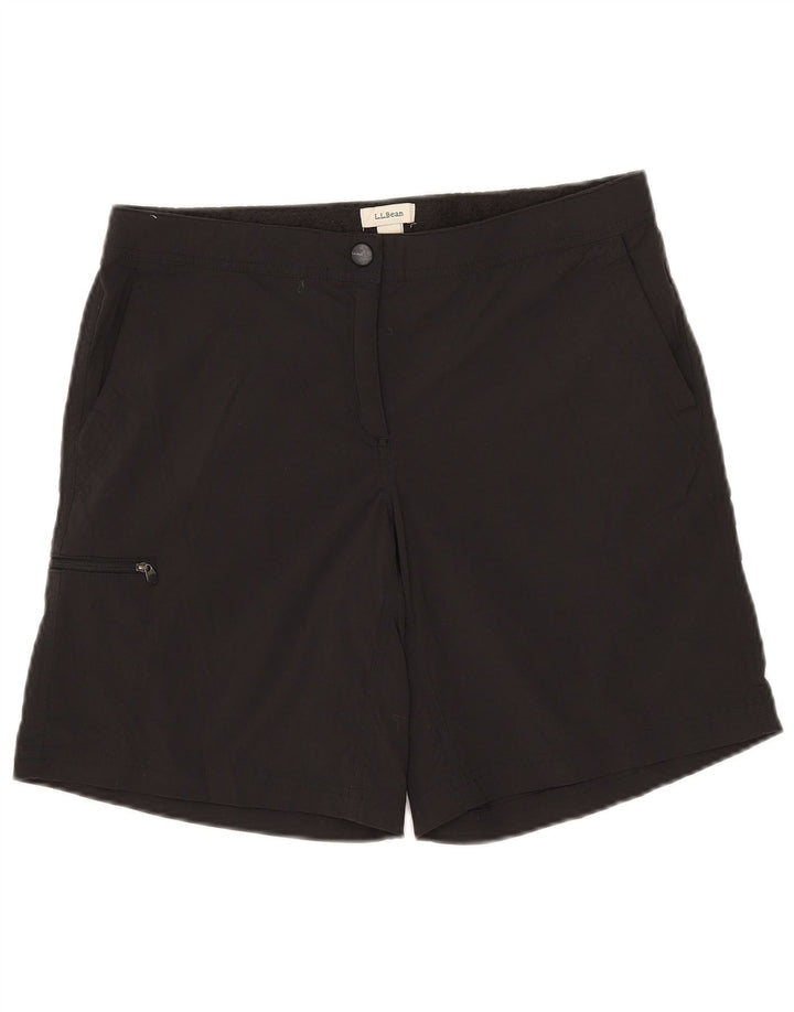 L.L.Bean Damen Cargo-Shorts US 10 Large W32 Schwarzes Nylon
