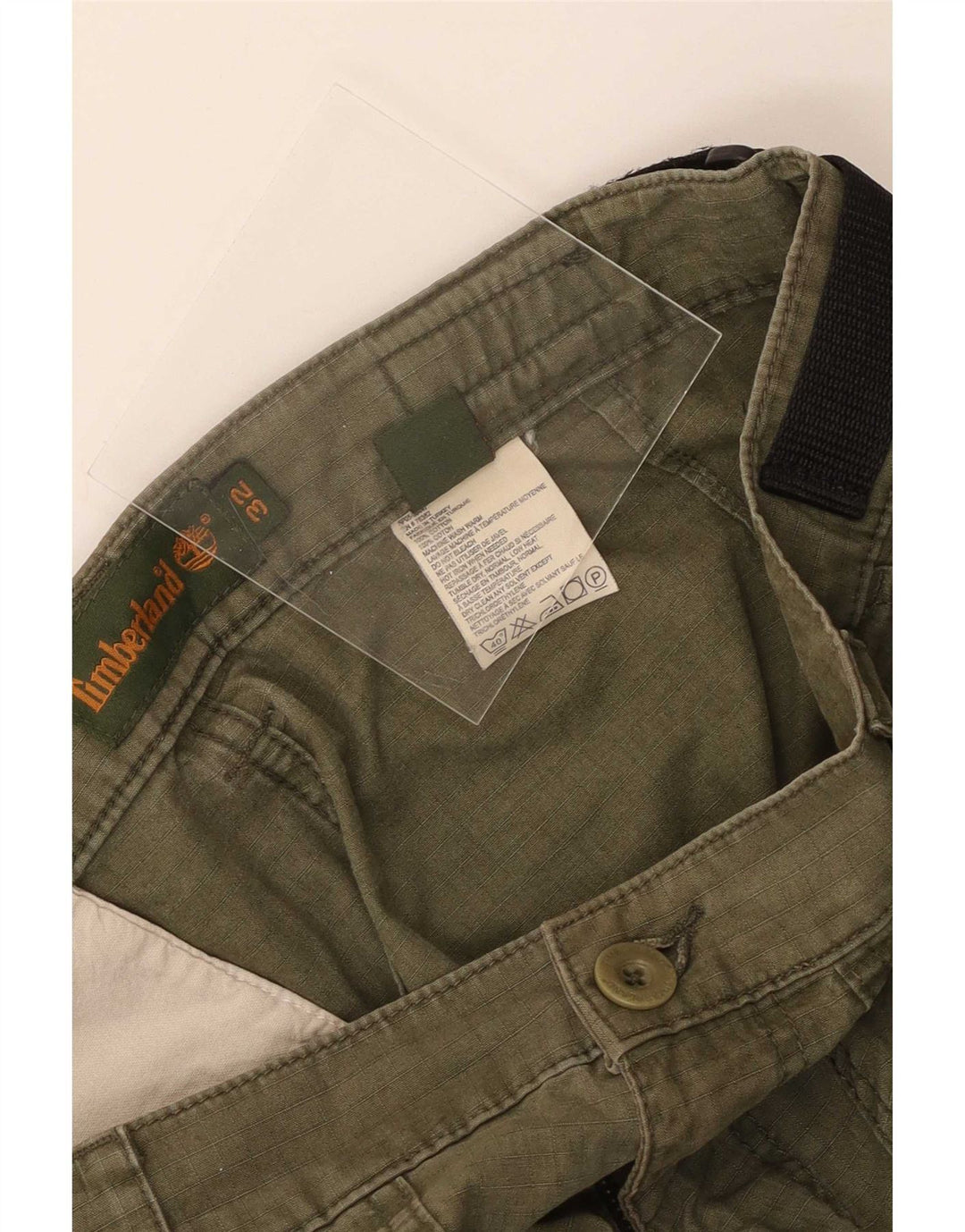 Timberland Herren Cargo-Bermudashorts W32 Medium Khaki Baumwolle
