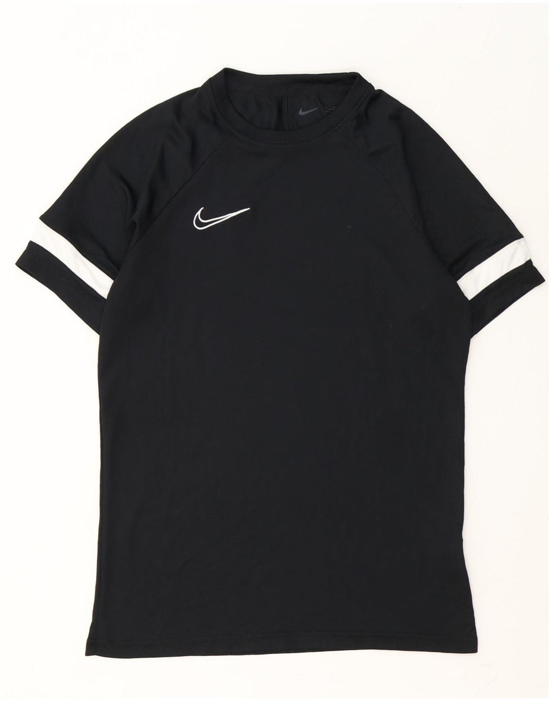 Nike Herren Dri Fit T-Shirt Top Mittelschwarzes Colourblock-Polyester