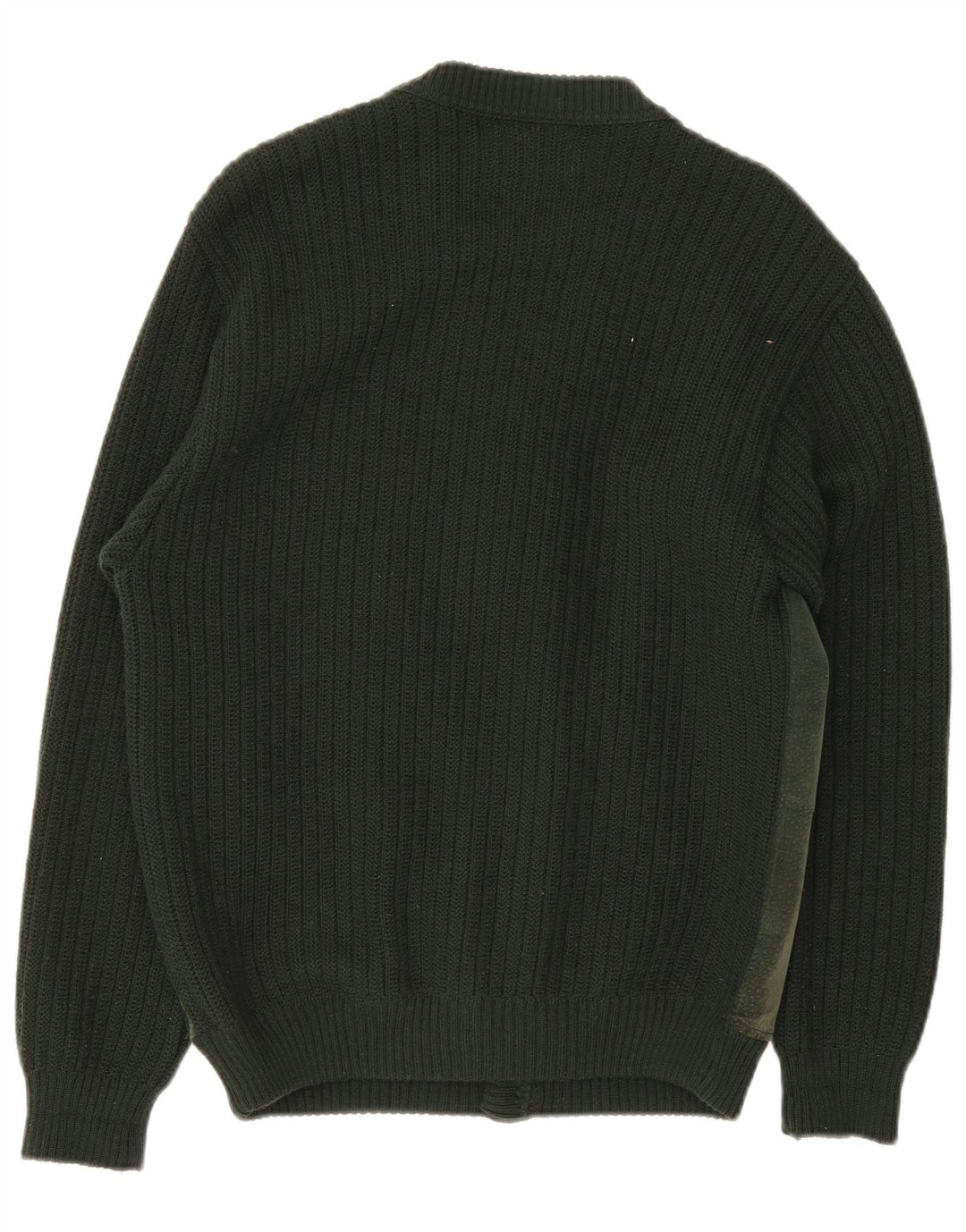 Malagrida Herren-Cardigan-Pullover Mittelgrüne Argyle-/Diamantwolle