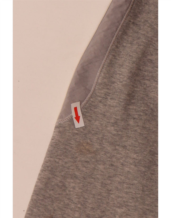 Adidas Herren-Kapuzenpullover mit Reißverschluss, groß, graue Baumwolle