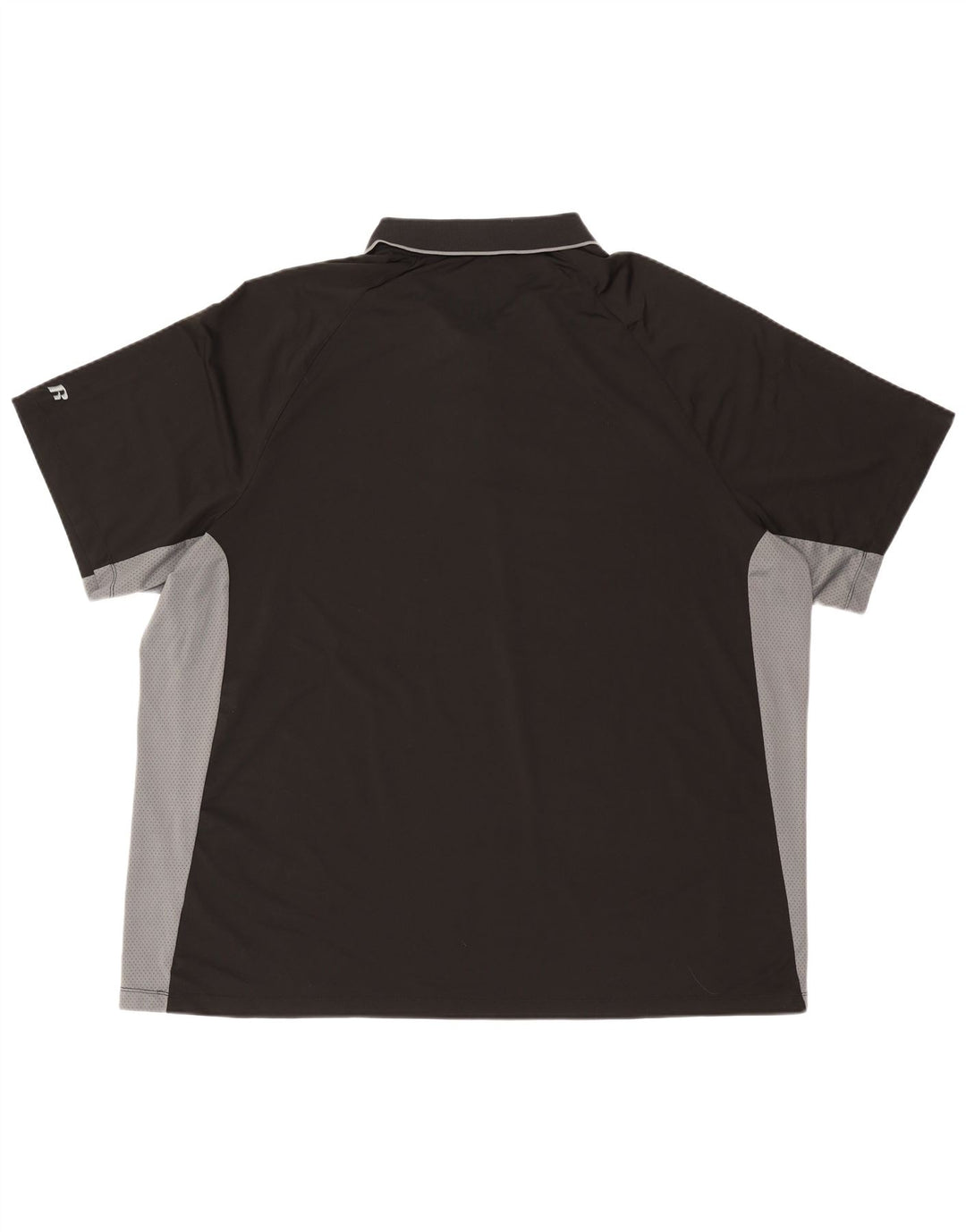 RUSSELL ATHLETIC Herren Dri-Power Poloshirt UK 54/56 3XL Schwarzer Farbblock