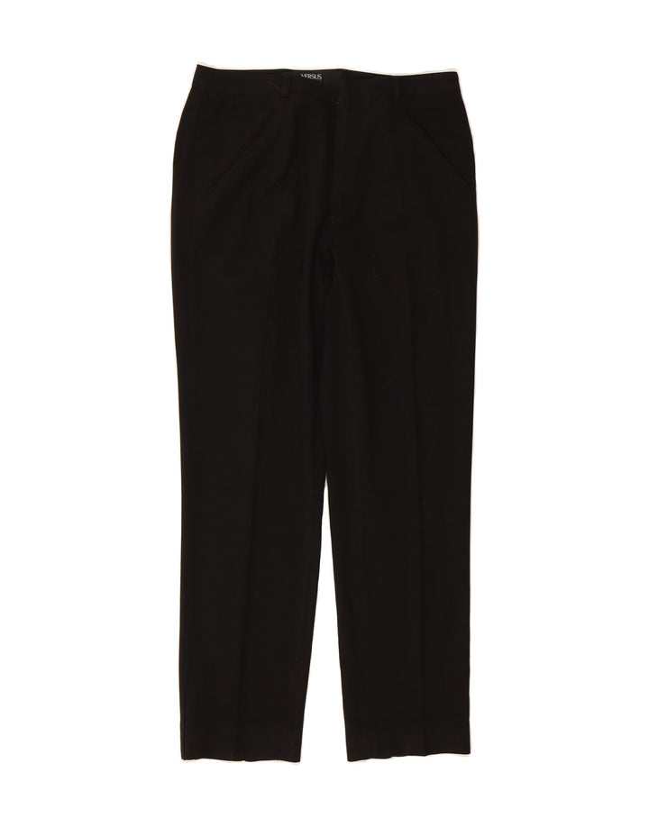 VERSUS VERSACE Womens Straight Suit Trousers IT 46 Large W32 L30 Black Vintage Versus Versace and Second-Hand Versus Versace from Messina Hembry 