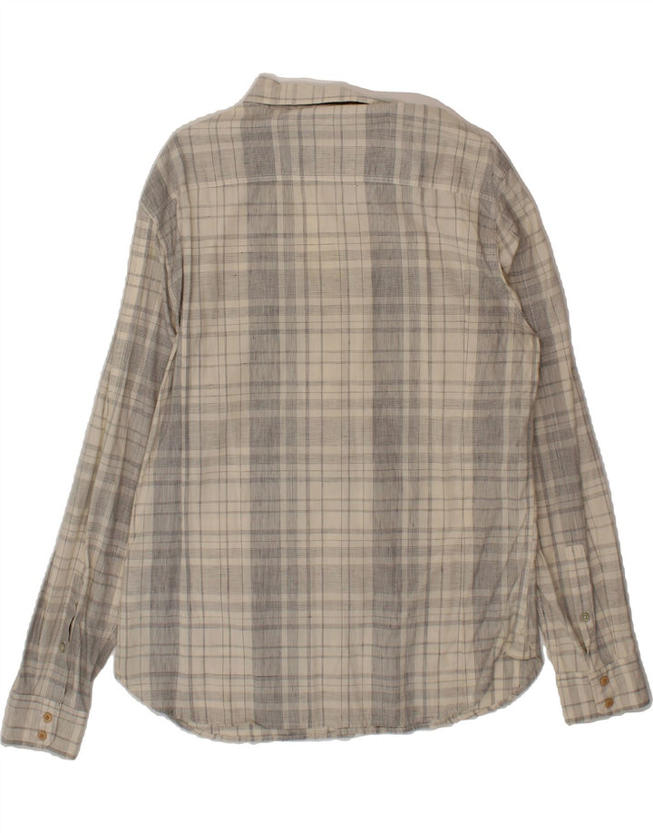 LEE Mens Slim Shirt XL Grey Plaid Cotton Classic Vintage Lee and Second-Hand Lee from Messina Hembry 
