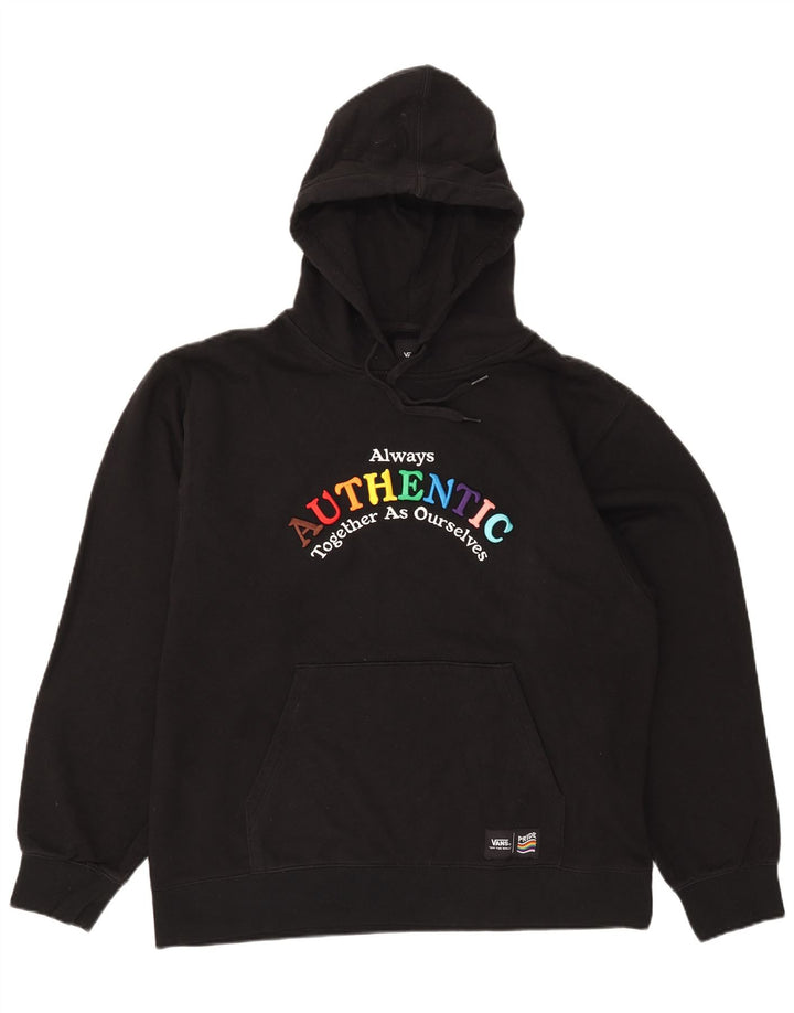Vans Herren-Kapuzenpullover mit Grafik, groß, aus schwarzer Baumwolle