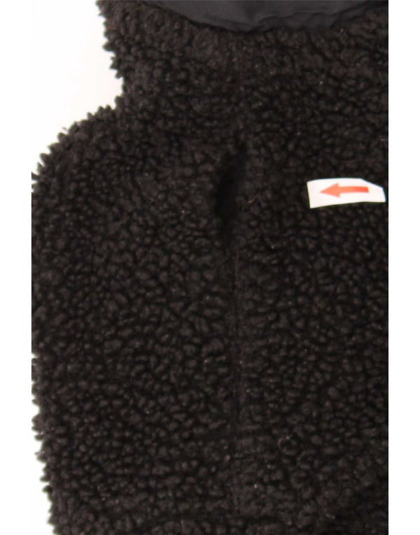 Dunnes Stores Damen-Fleecejacke in Übergröße, UK 10, Größe S, Schwarz, Polyester
