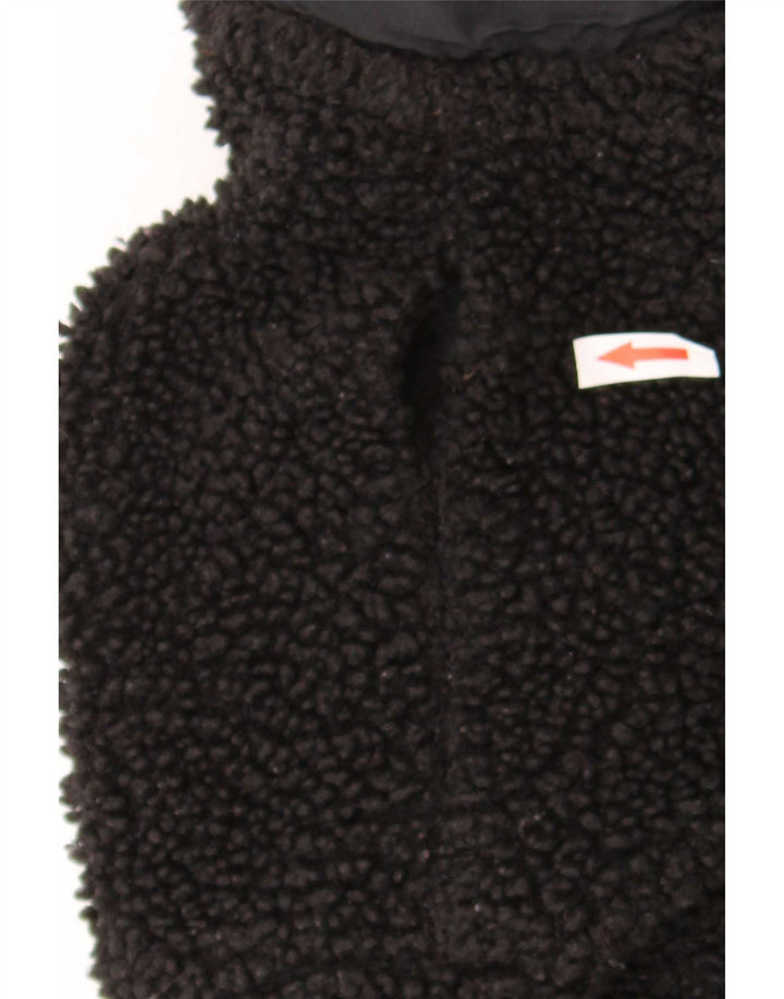 Dunnes Stores Damen-Fleecejacke in Übergröße, UK 10, Größe S, Schwarz, Polyester