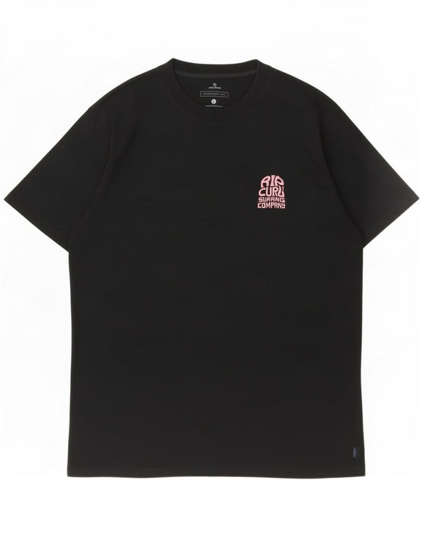 Rip Curl Herren-T-Shirt mit Standard-Passform, groß, aus schwarzer Baumwolle