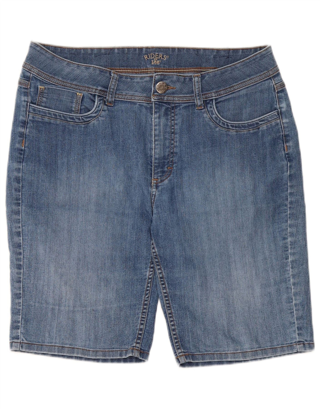 Lee Damen Riders Denim Shorts W34 Large Blau