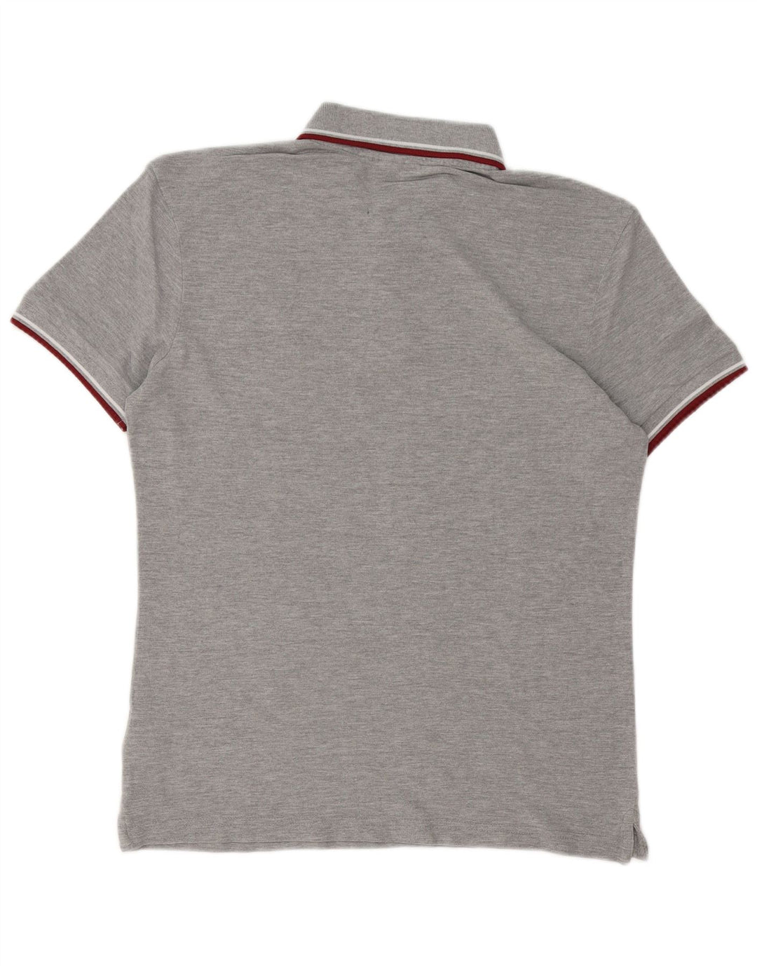 Diadora Herren-Poloshirt mit normaler Passform, mittelgraue Baumwolle