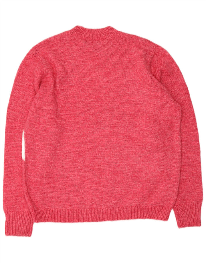 Marks & Spencer Damen-Pullover mit Rundhalsausschnitt, Gr. 14, Mittelrosa