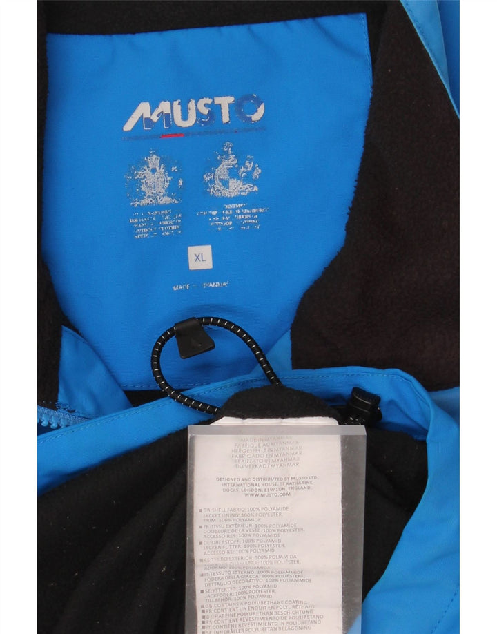Musto Herren-Trainingsanzug, ärmellos, Jacke, XL, Blau, Polyamid