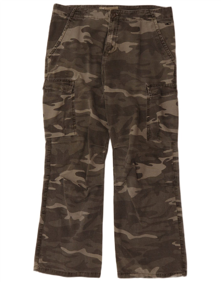 O'NEILL Gerade Herren-Cargohose, Größe L, W36, L29, Khaki, Camouflage, Baumwolle