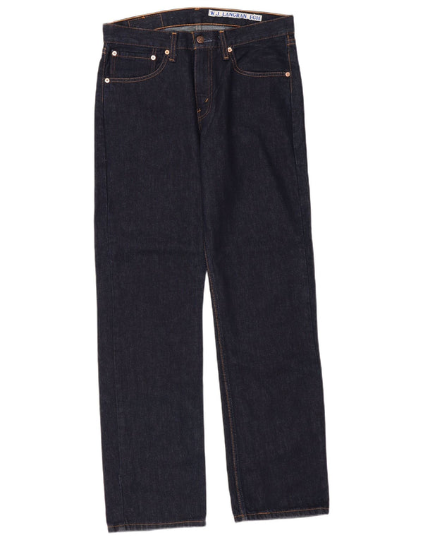 LEVI'S Herren 751 Straight Jeans W32 L32 Marineblaue Baumwolle