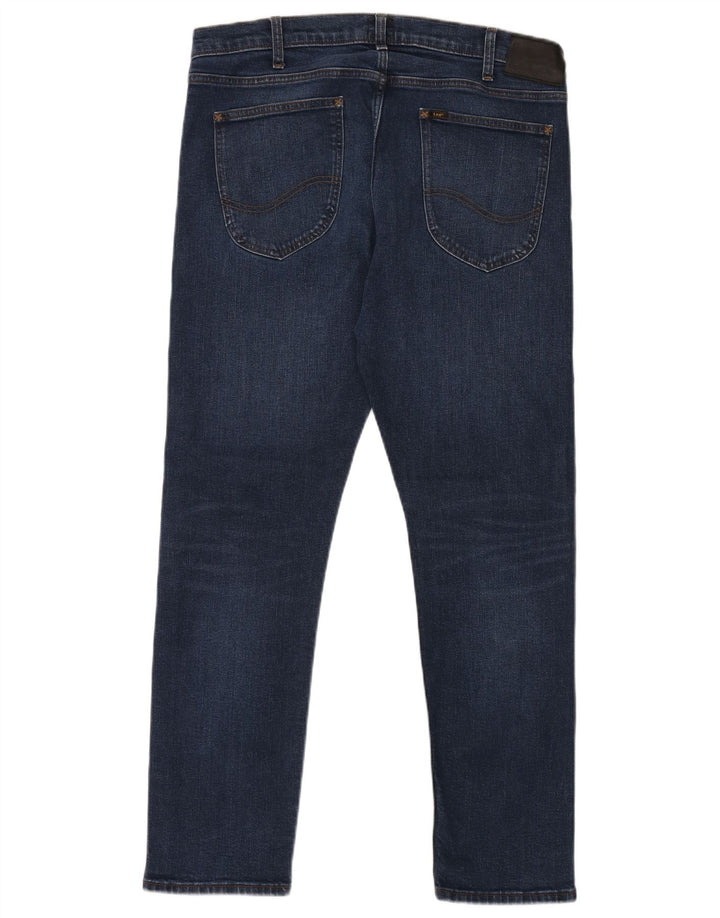 LEE Herren Slim Jeans W36 L32 Marineblaue Baumwolle