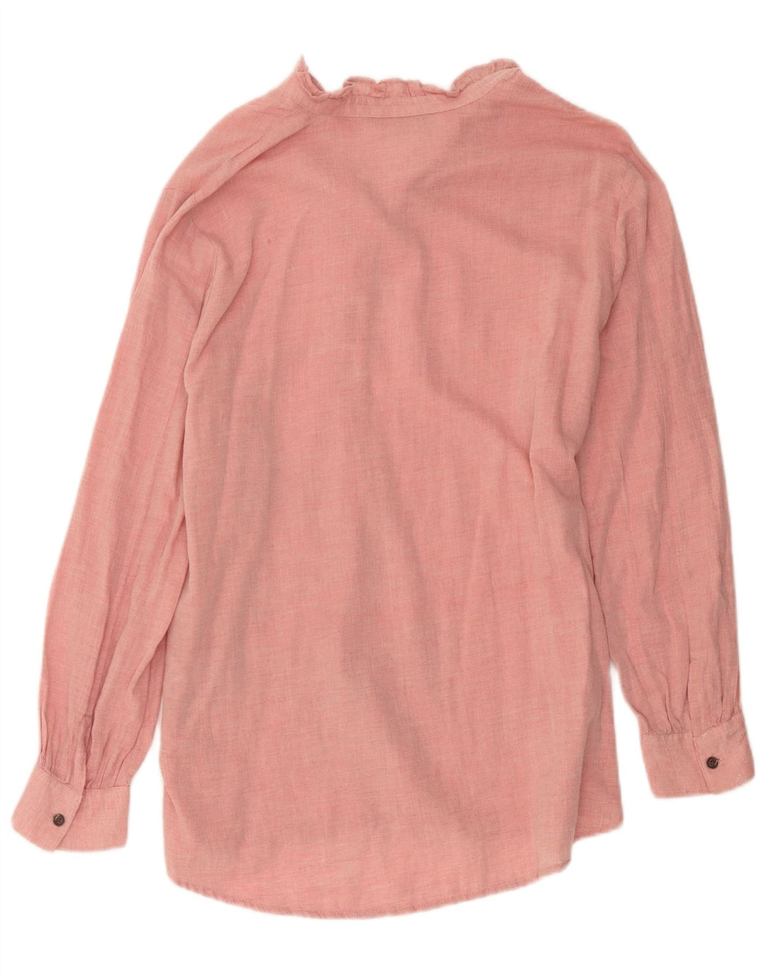 Marks & Spencer Damen-Pulloverhemd mit Rüschen vorne, Gr. 16, Rosa
