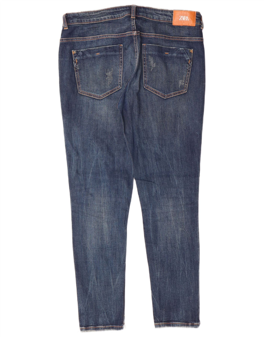 Zara Damen Slim Jeans EU 42 Large W32 L28 Blue Cotton Classic