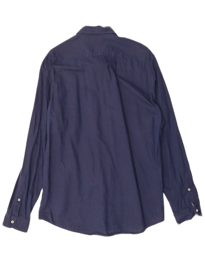 ZARA Herren Relaxed Fit Hemd XL Marineblau