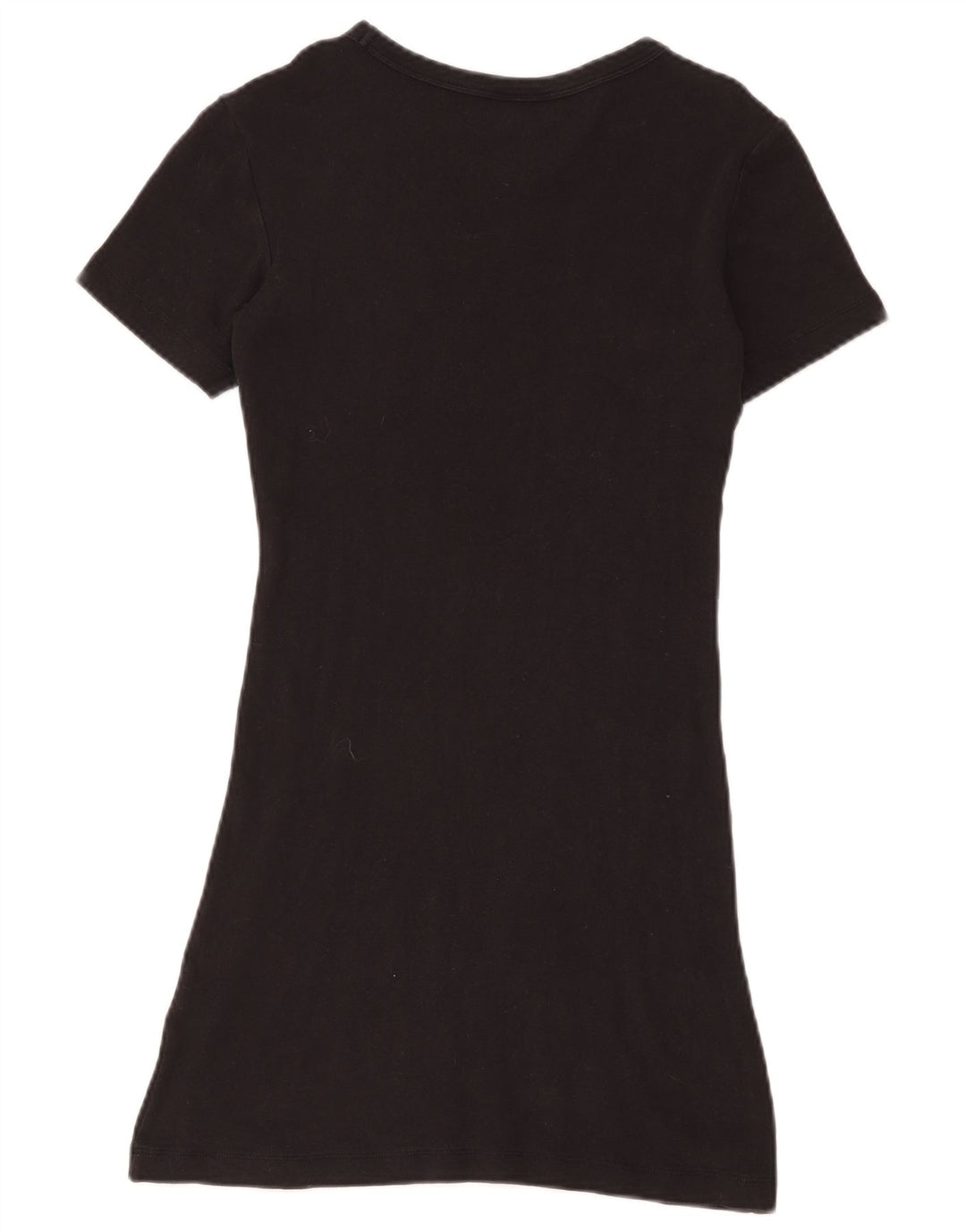 Champion Damen T-Shirt-Kleid UK 12 Medium Schwarz