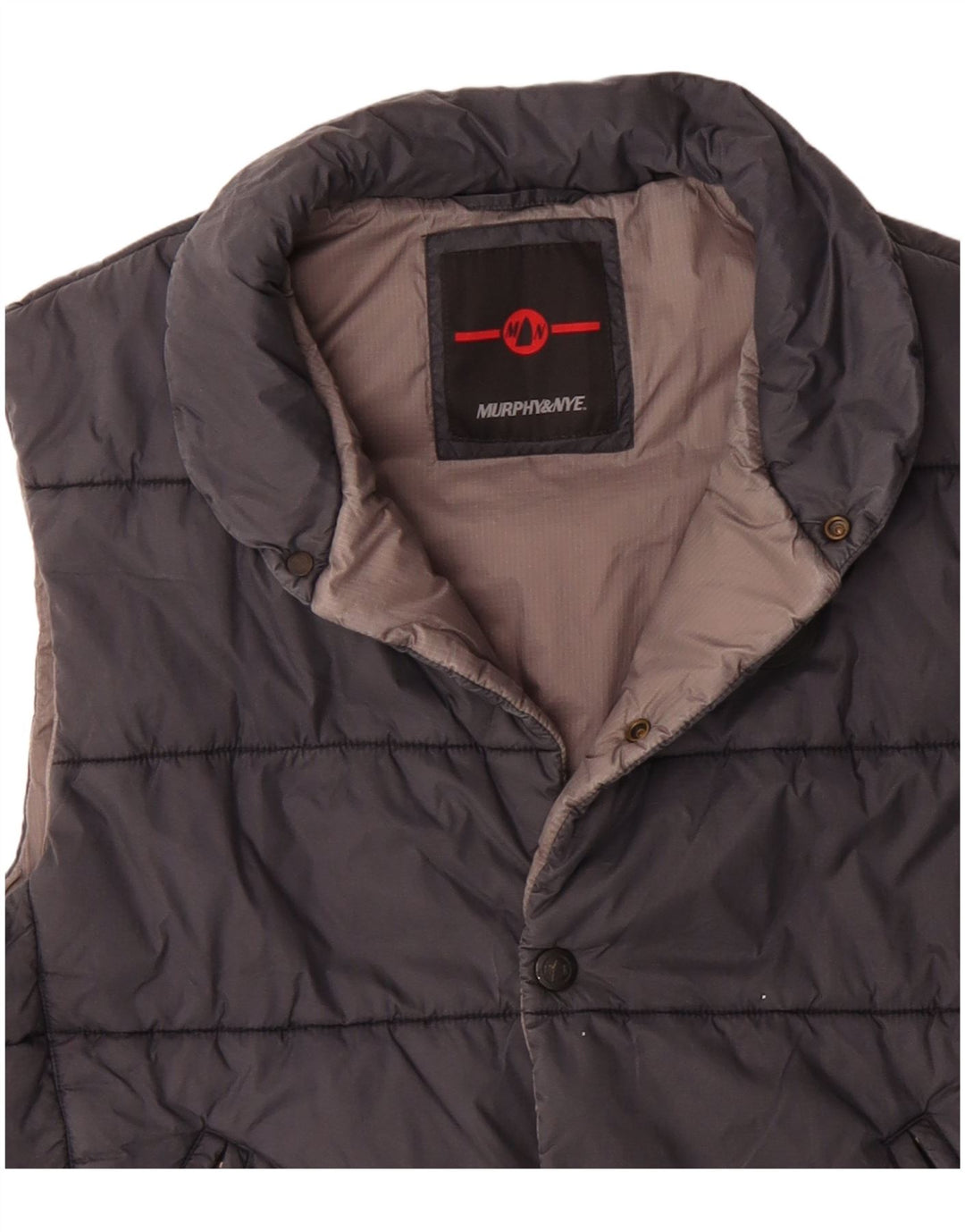 Murphy & Nye Herren Wattierte Weste UK 40 Large Schwarz Polyester