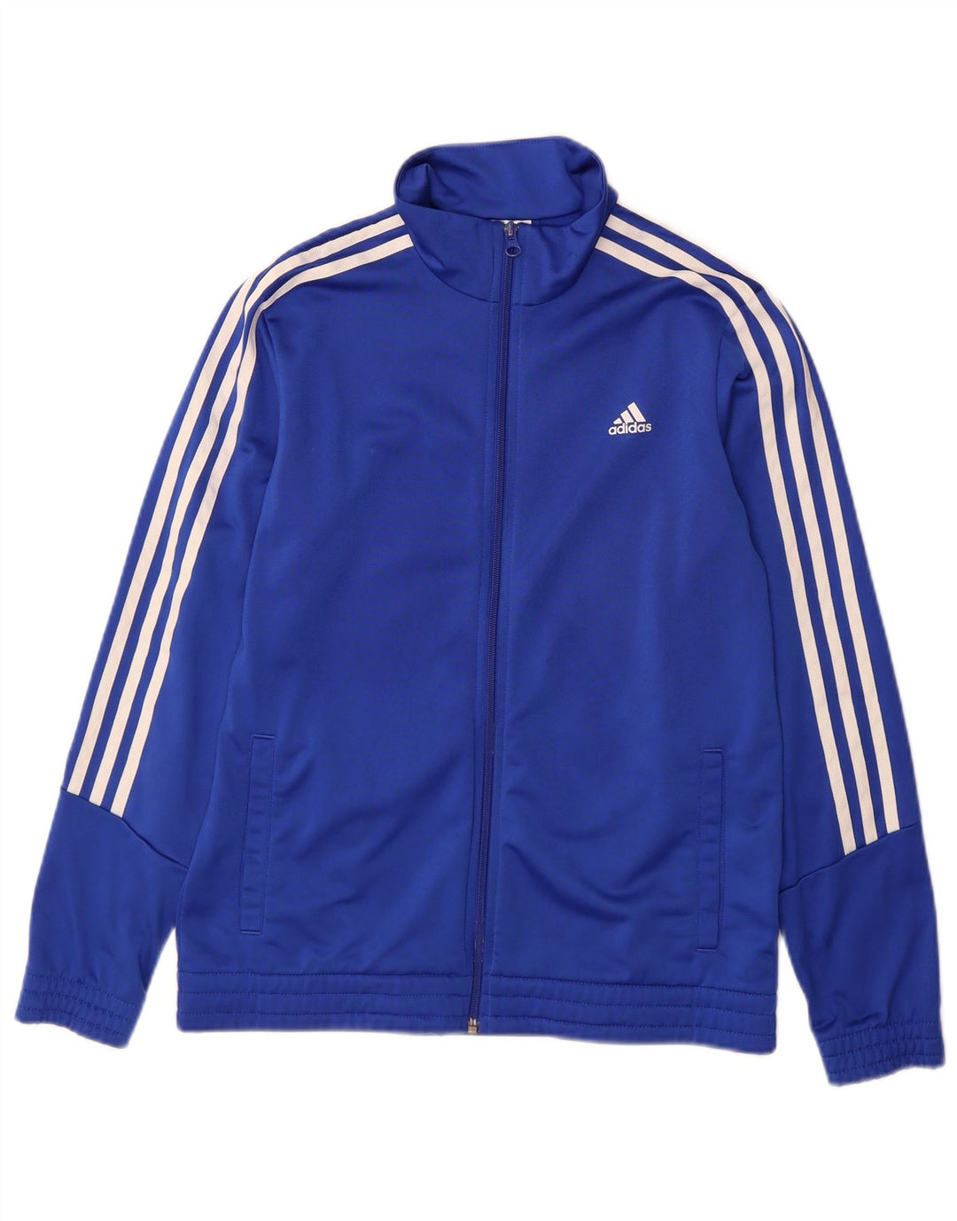 Adidas Jungen Trainingsanzug Top Jacke 13-14 Jahre Blaues Polyester