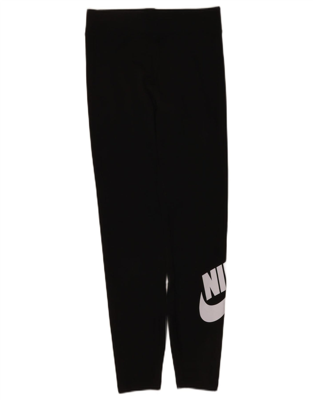 Nike Womens Graphic Leggings UK 10 Small Schwarz Baumwolle
